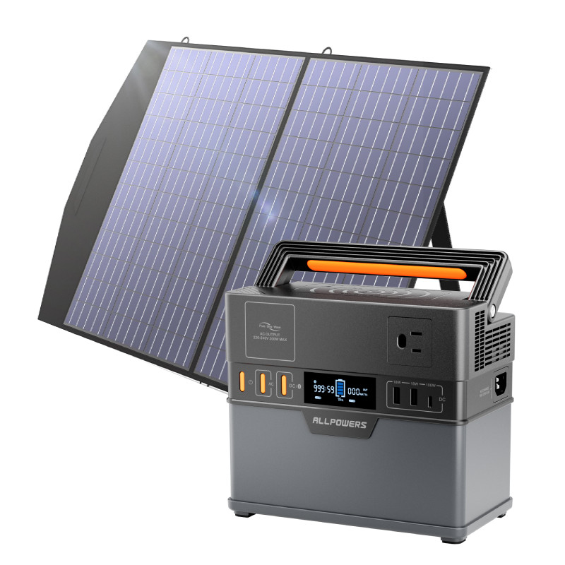 ALLPOWERS S300 Plus Portable Power Station 288Wh + Solar Panel Kits For Outdoor