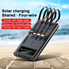 Super 4000000mAh 4USB Portable Charger Solar Power Bank for Cell Phone Universal