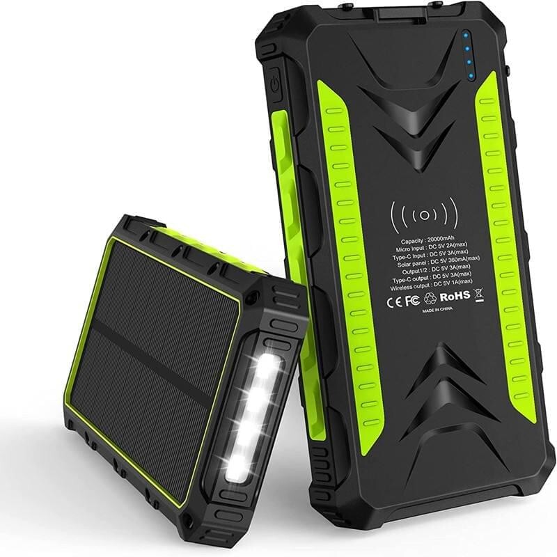 solar power bank With Built In wireless charger