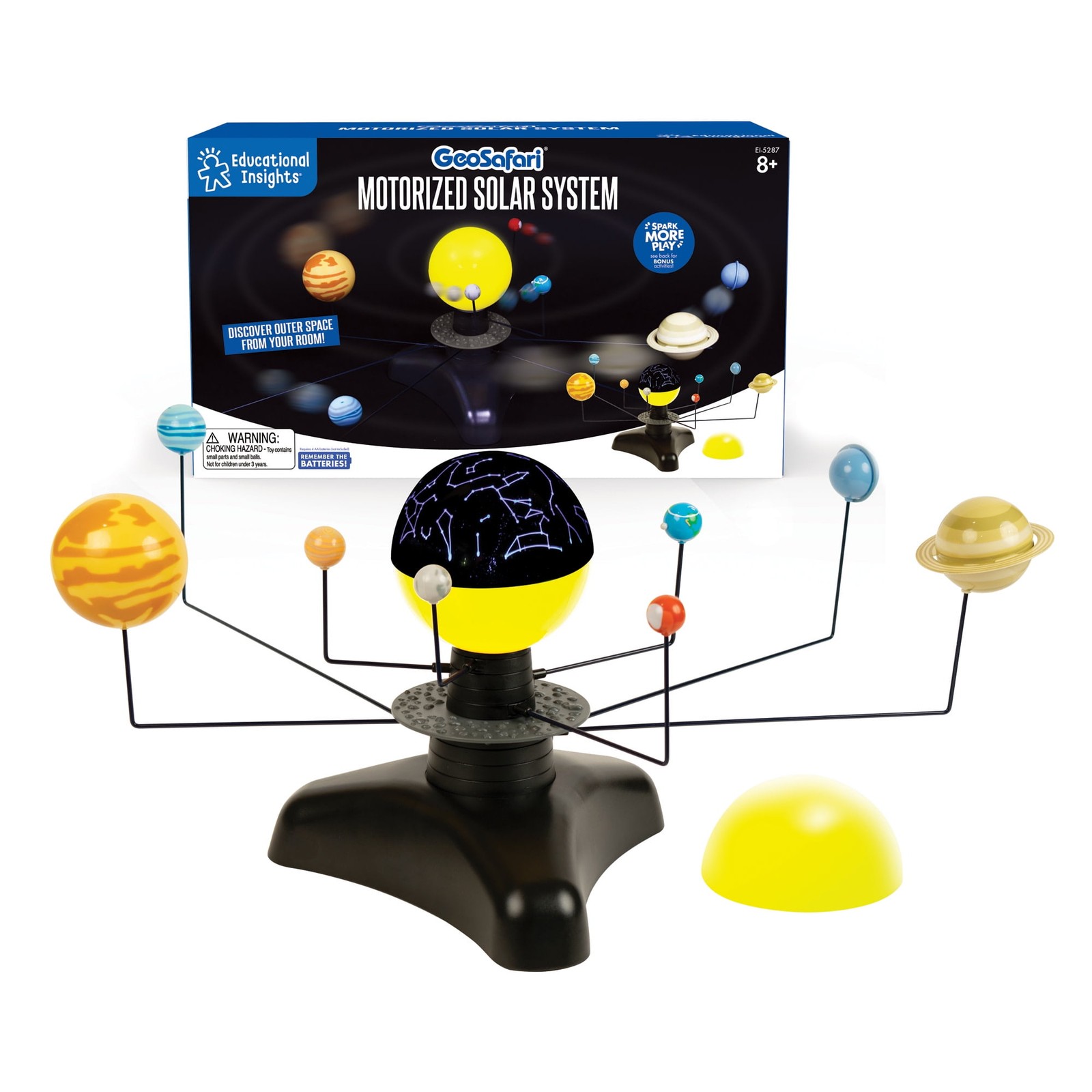 Educational Insights GeoSafari Motorized Solar System, Model Planets, STEM Toy