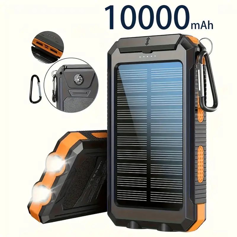 Super Solar Power Bank Charger USB Portable Charger Power Bank For Cell Phone–