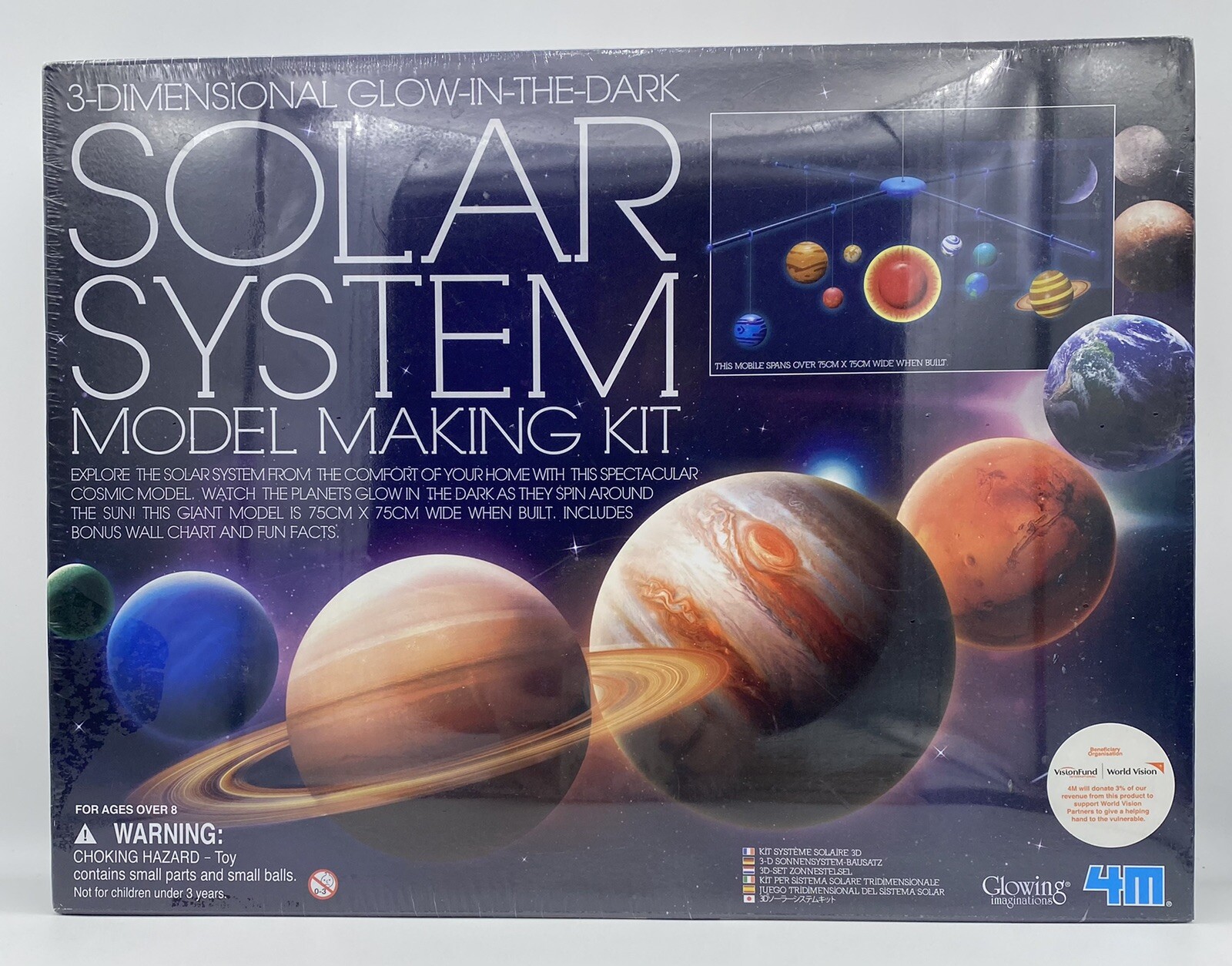 Solar System Mobile Making Kit 3D Glow-In-The-Dark – DIY Science Astronomy Learn