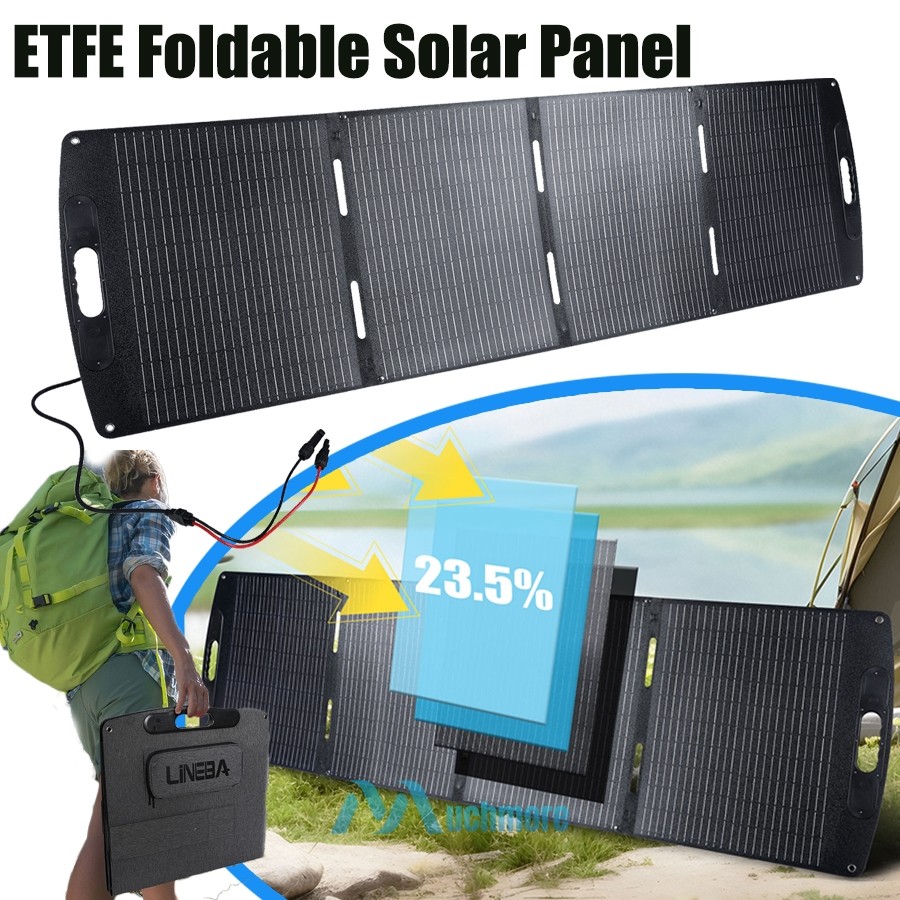200W Solar Panel Portable Solar Suitcase Foldable Solar Panel Kit for RV Camping