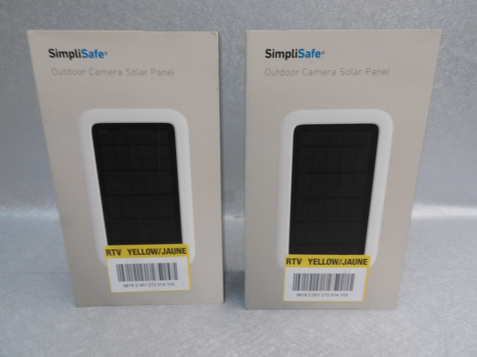 LOT OF TWO OEM GENUINE SIMPLI SAFE CM001 SOLAR PANELS FOR CHARGING CAMERA NEW OP