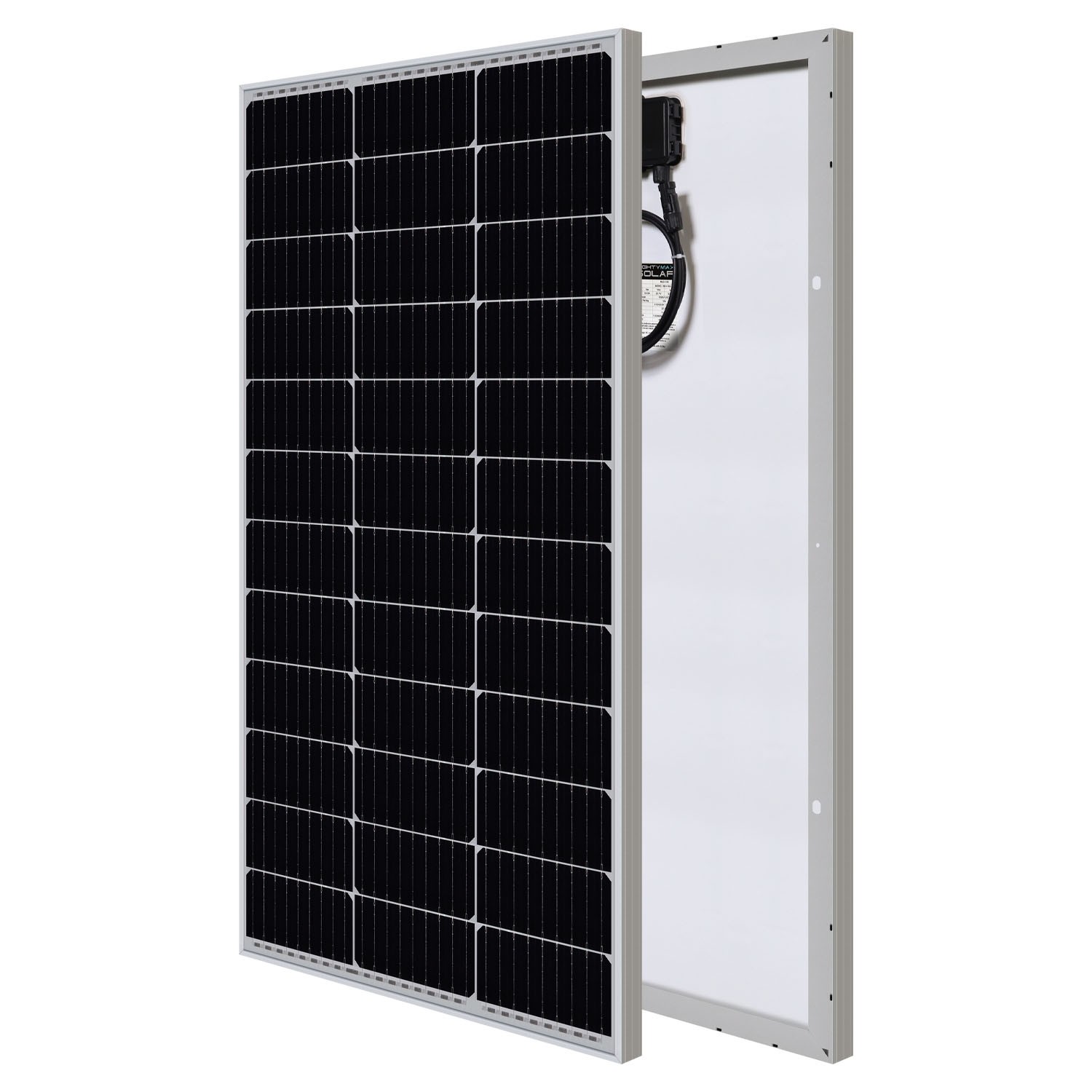 Mighty Max 100 Watt 12V Mono High Efficiency Solar Panel for Shed Farm Home