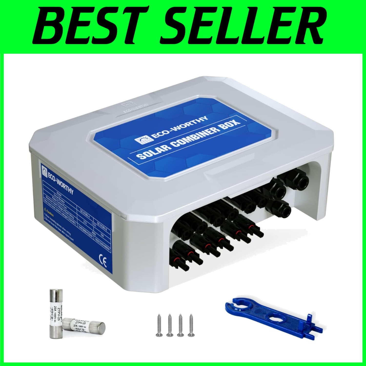 High-Performance 6480W Solar PV Combiner Box with 25A Fuse & Surge Protection