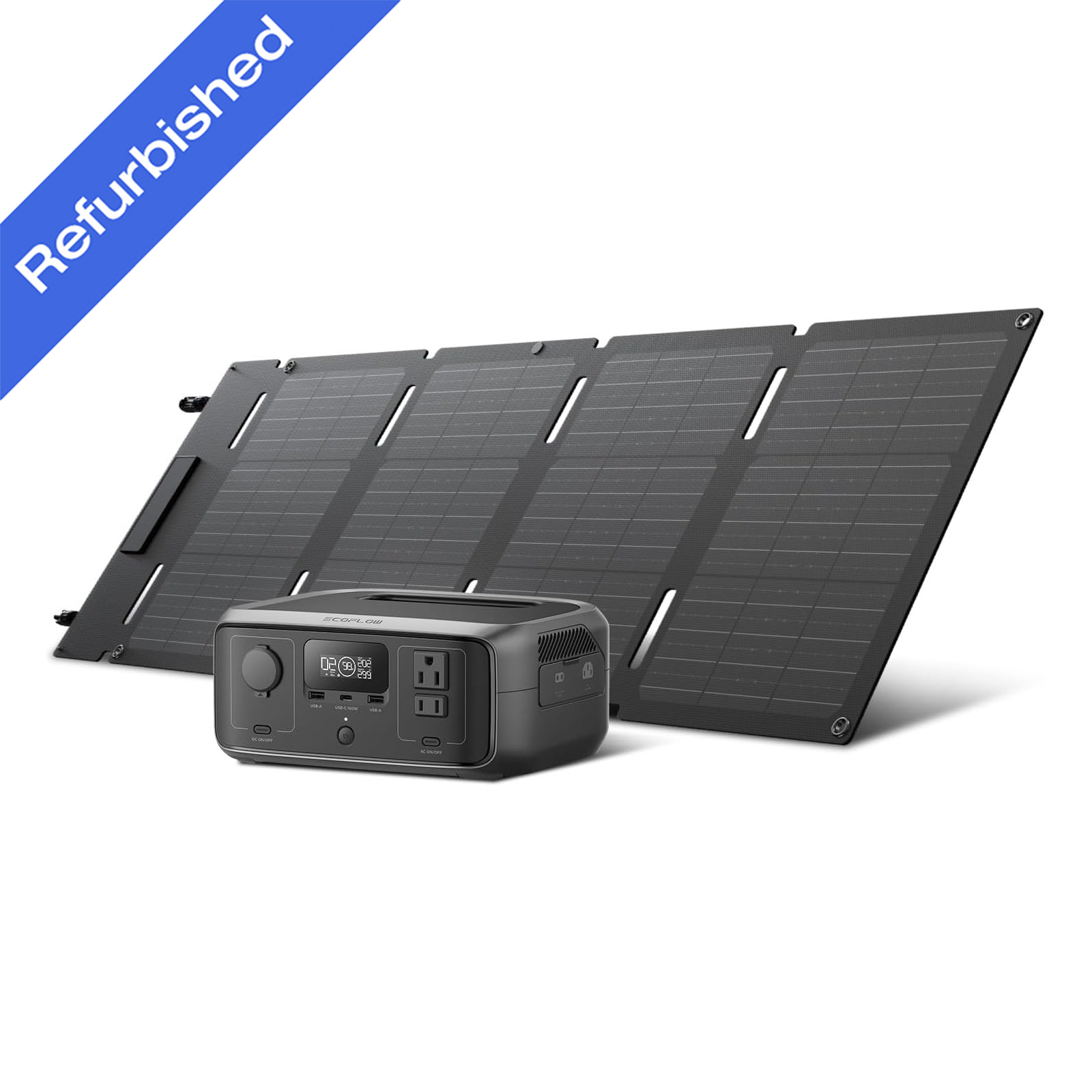 EcoFlow RIVER 3 245Wh Portable Power Station Solar Generator & 45W Solar Panel