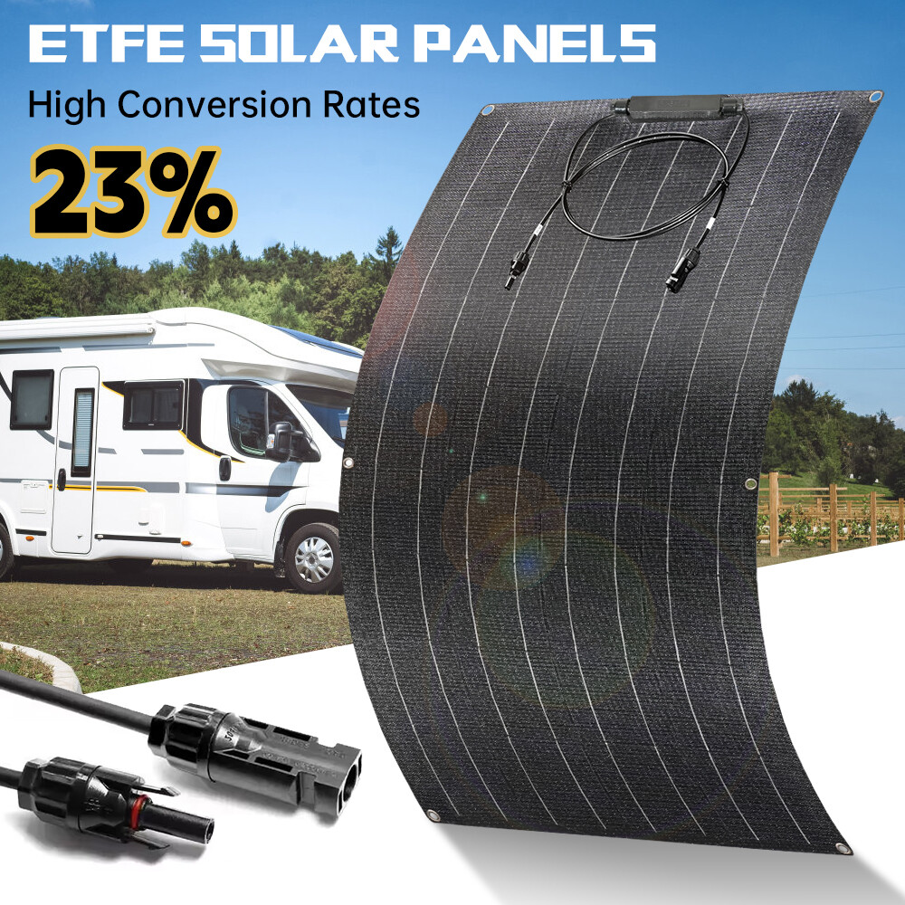 300W Watt Flexible Solar Panel 12V Mono Home RV Rooftop Camping Off-Grid Power