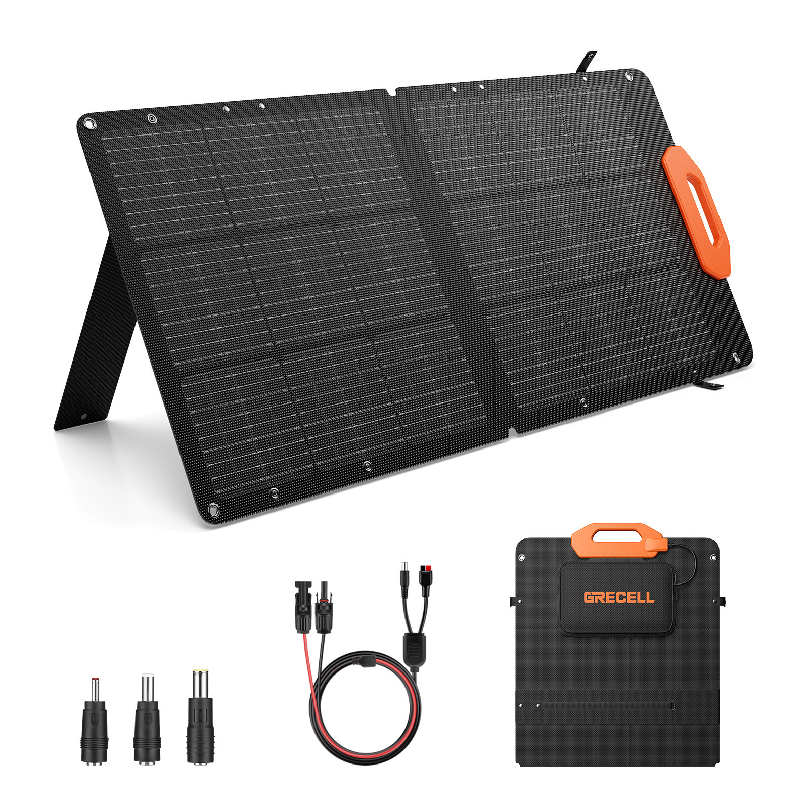 GRECELL 100W Foldable Solar Panel w/MC-4 Charger For RV Camping Power Station US