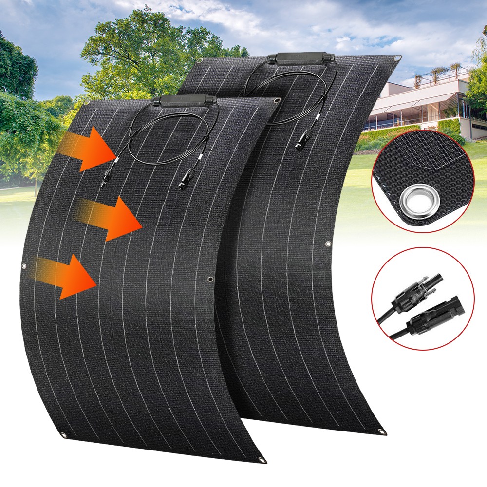 600W 300W Flexible Solar Panel Mono 12V Portable for Camping Home RV Boat Marine