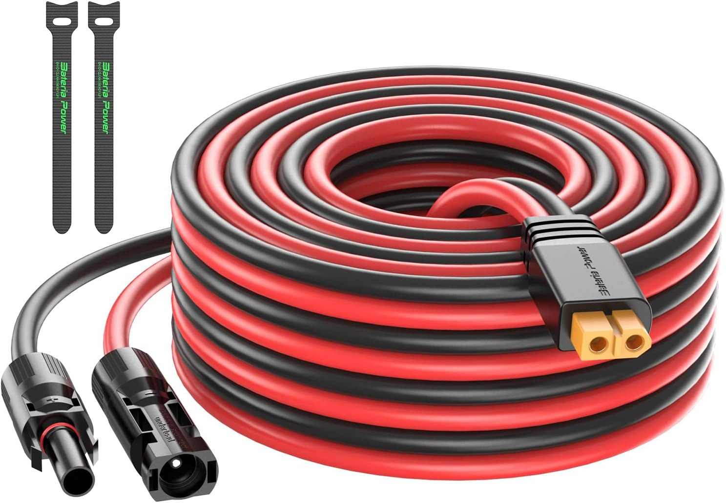 Solar to XT60 Charge Extension Cable 10AWG 50Ft, Solar Connector to XT60 Adapter