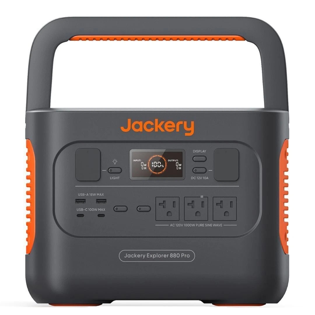 Jackery Explorer 880 Pro Solar Generator Li-Ion Portable Power Station – NEW