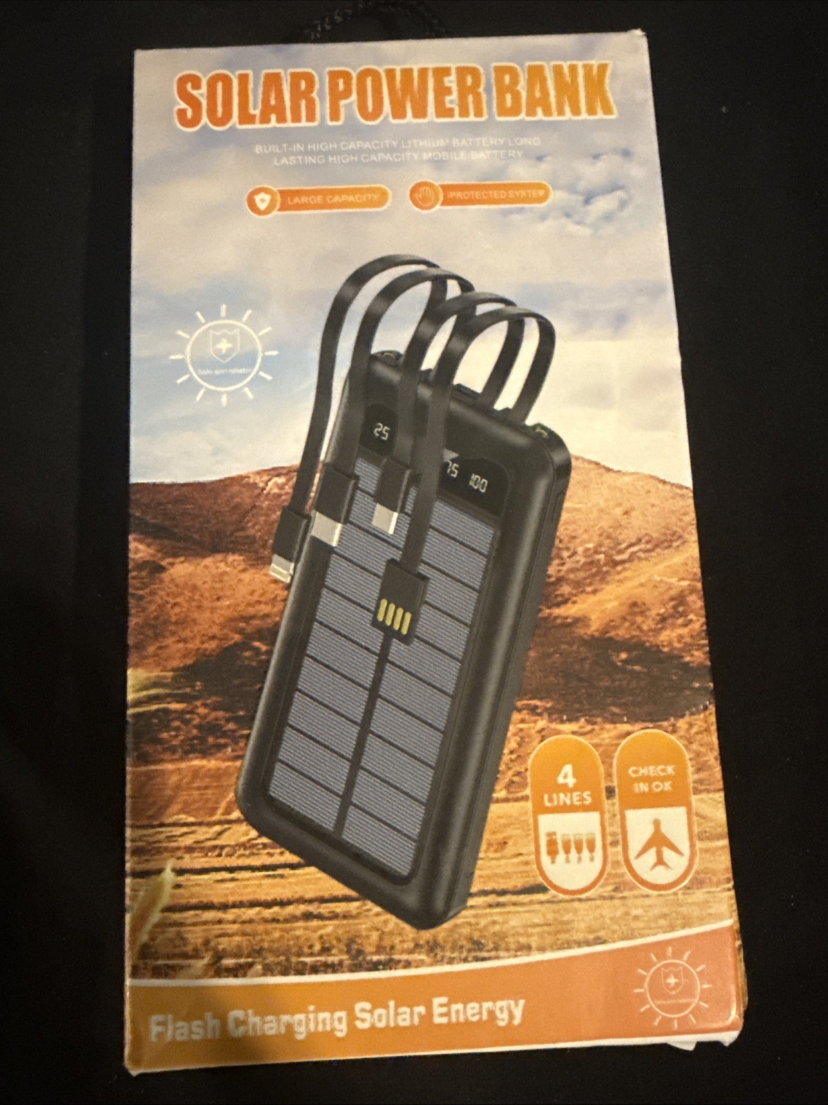 Solar Power Bank Wireless 10,000mAh