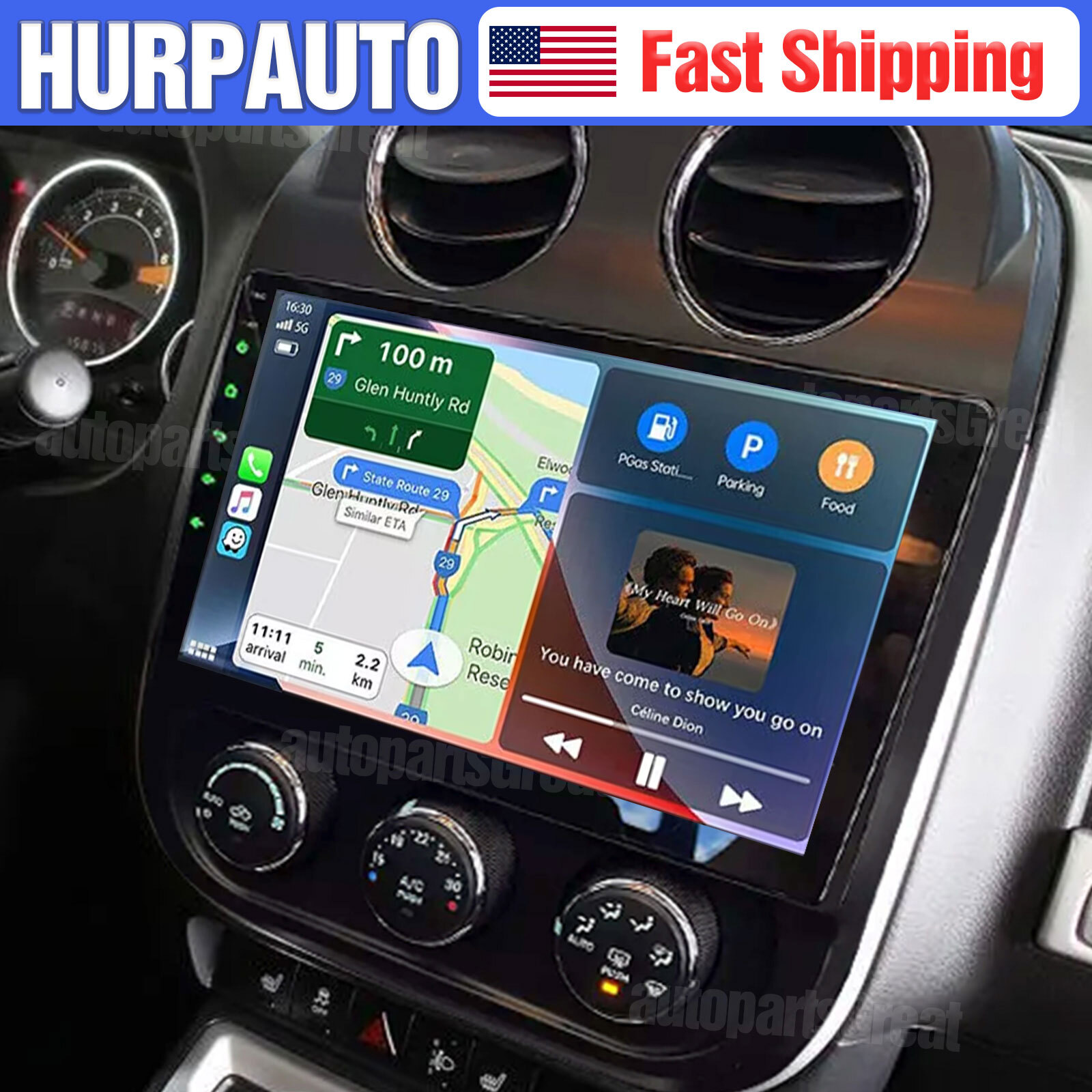 10″ Android 13 For Jeep Patriot & Compass 2010-2016 GPS Car Radio Stereo Carplay