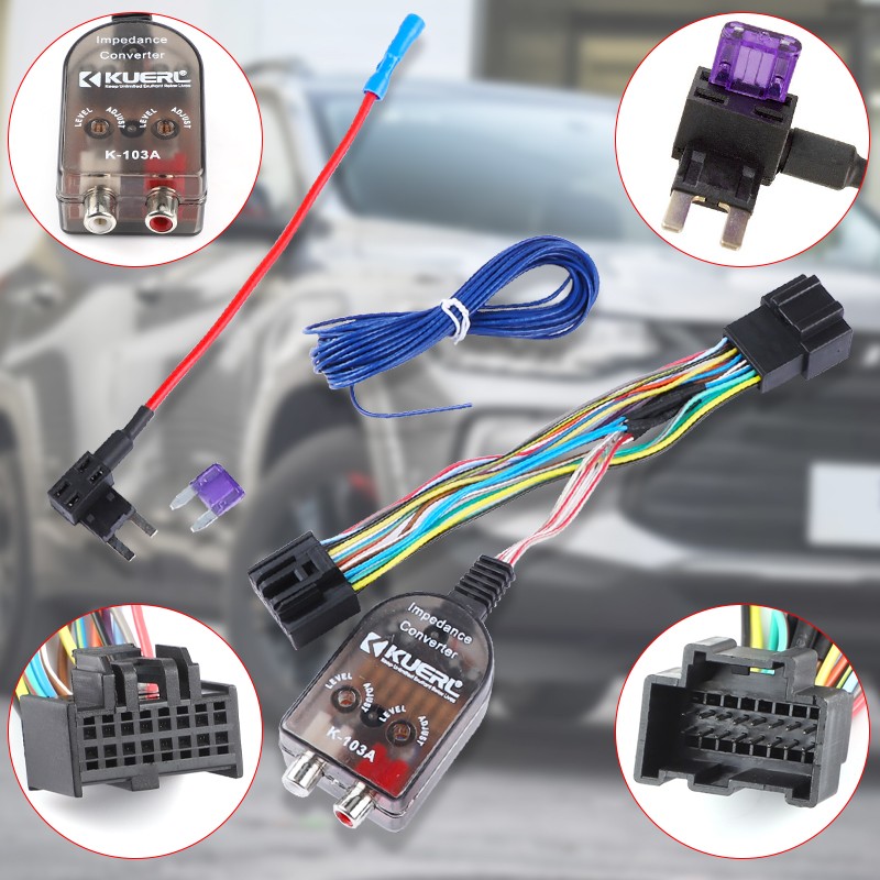 Radio Amp Amplifier Interface Adapter Wire Harness For Cadillac Buick Chevrolet