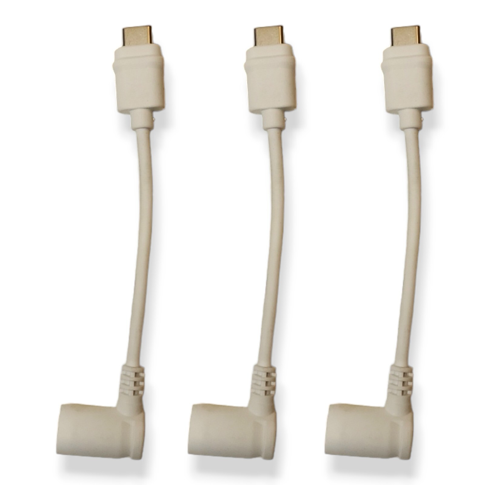 Lot 3x Barrel Plug to USB-C Adapter for Barrel Plug Solar Panel USB-C Camera