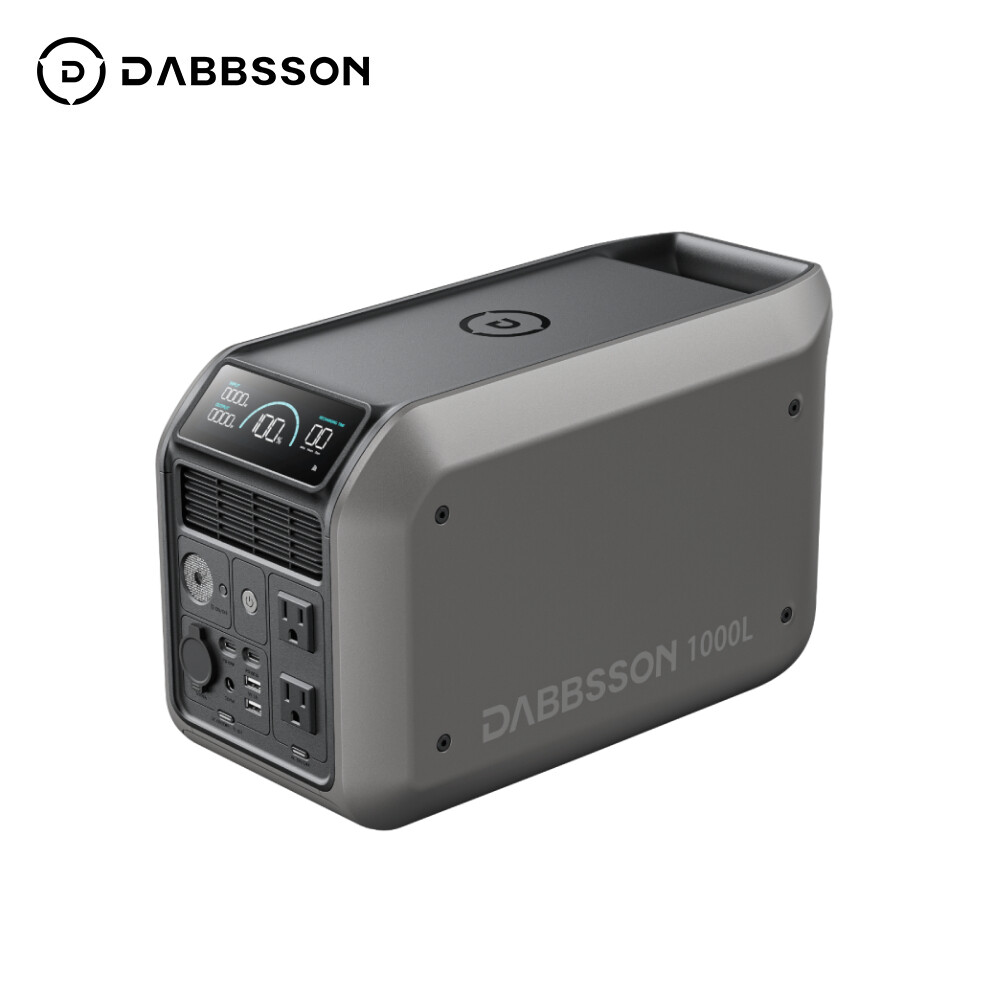 Dabbsson 1008Wh 1200W Portable Power Station Solar Generator for Camping/Tirp