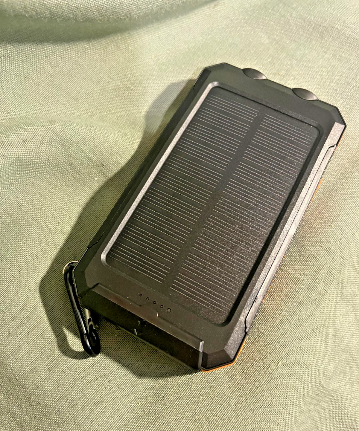 Power Bank,Solar Charger, Orange, 36800mAh 5V3.1A QC 3.0 Dual 2 USB Port