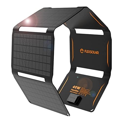 Foldable Solar Power Bank Portable Waterproof for Smartphones and Tablets