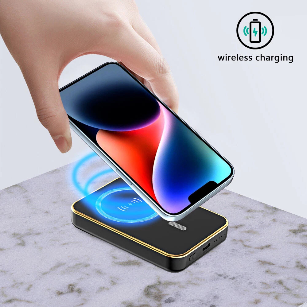 10000000mAh New Wireless Power Bank Portable Fast Charger For iPhone 17/16/15/14