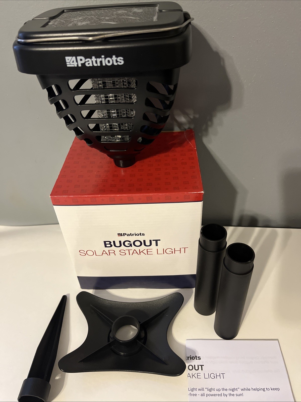 4patriots Bugout Solar Stake Light