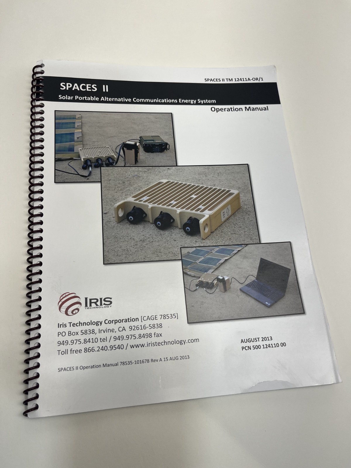 Iris Spaces 2 Portable Solar System User Manual
