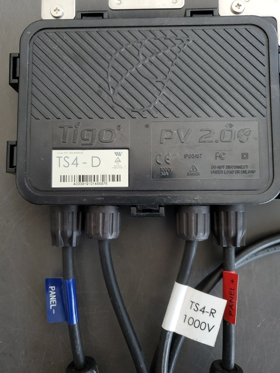 Tigo TS4-D Optimizer TS4 Retrofit Module Used Tigo  Advanced Retrofit