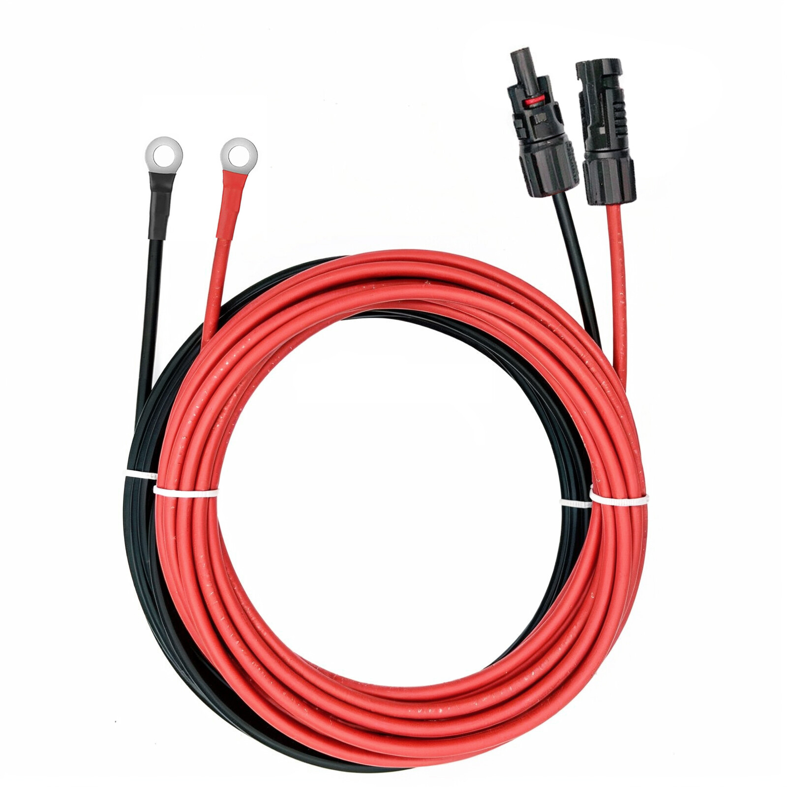 10 AWG Solar Connector to M8 O Ring Terminal Battery Cable PV Wire for Inverter