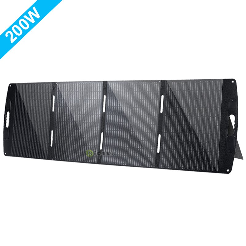 Solar Panel 200W Foldable Solar Charger Waterproof Camping | High Efficiency