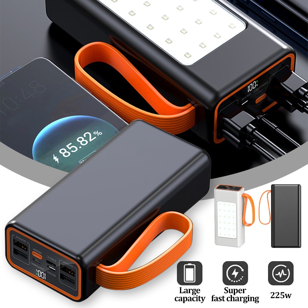 900000mAh 4USB Power Bank External Battery Backup Charger Fast Charging Portable