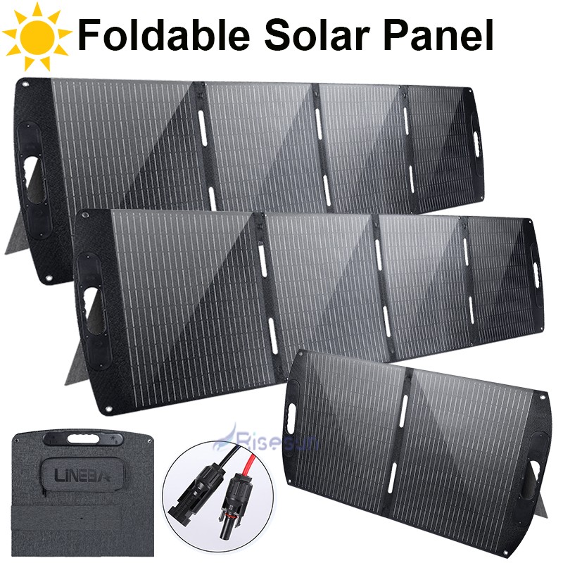 Folding Solar Panel 400W 200W 100W for Power Station RV Camper, Waterproof