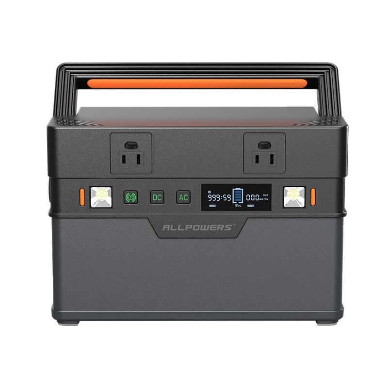 ALLPOWERS 700W 606Wh Portable Power Station Solar Generator AC For Trip Camping