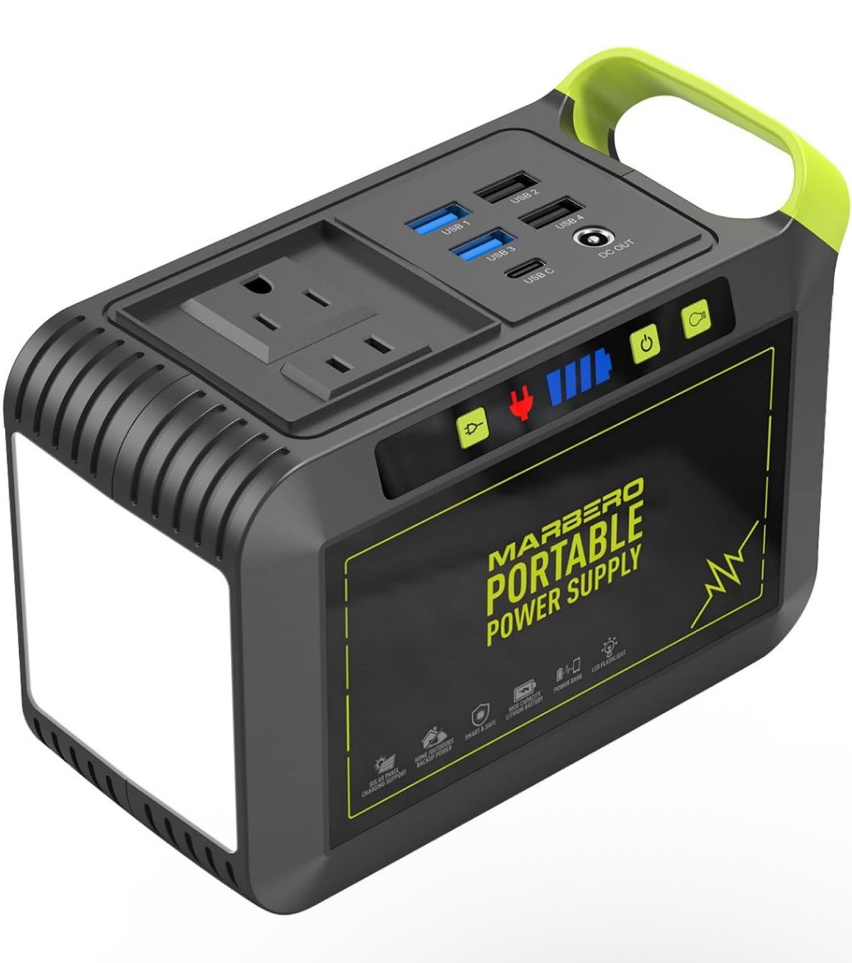 MARBERO Portable Power Station 88Wh Camping Lithium Battery Solar Generator Fast