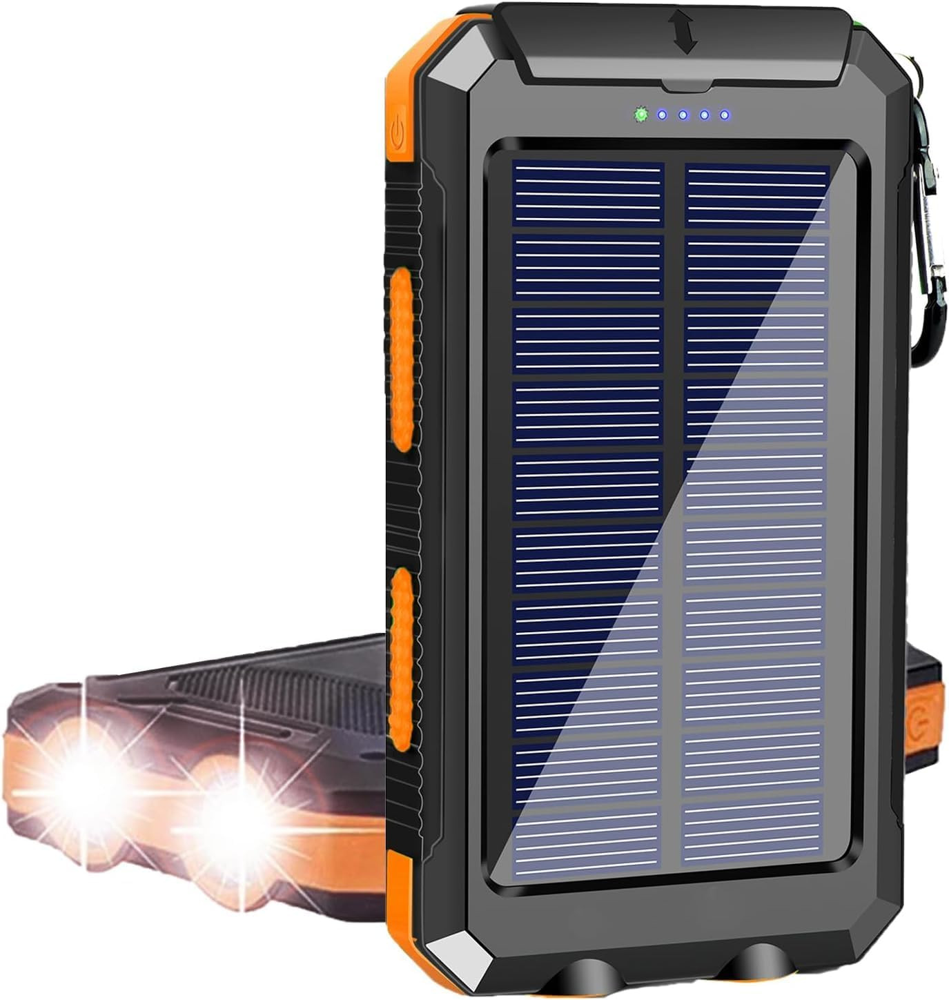 Solar Charger, 38800Mah Portable Type-C Solar Power Bank for All Cellphones, Wat