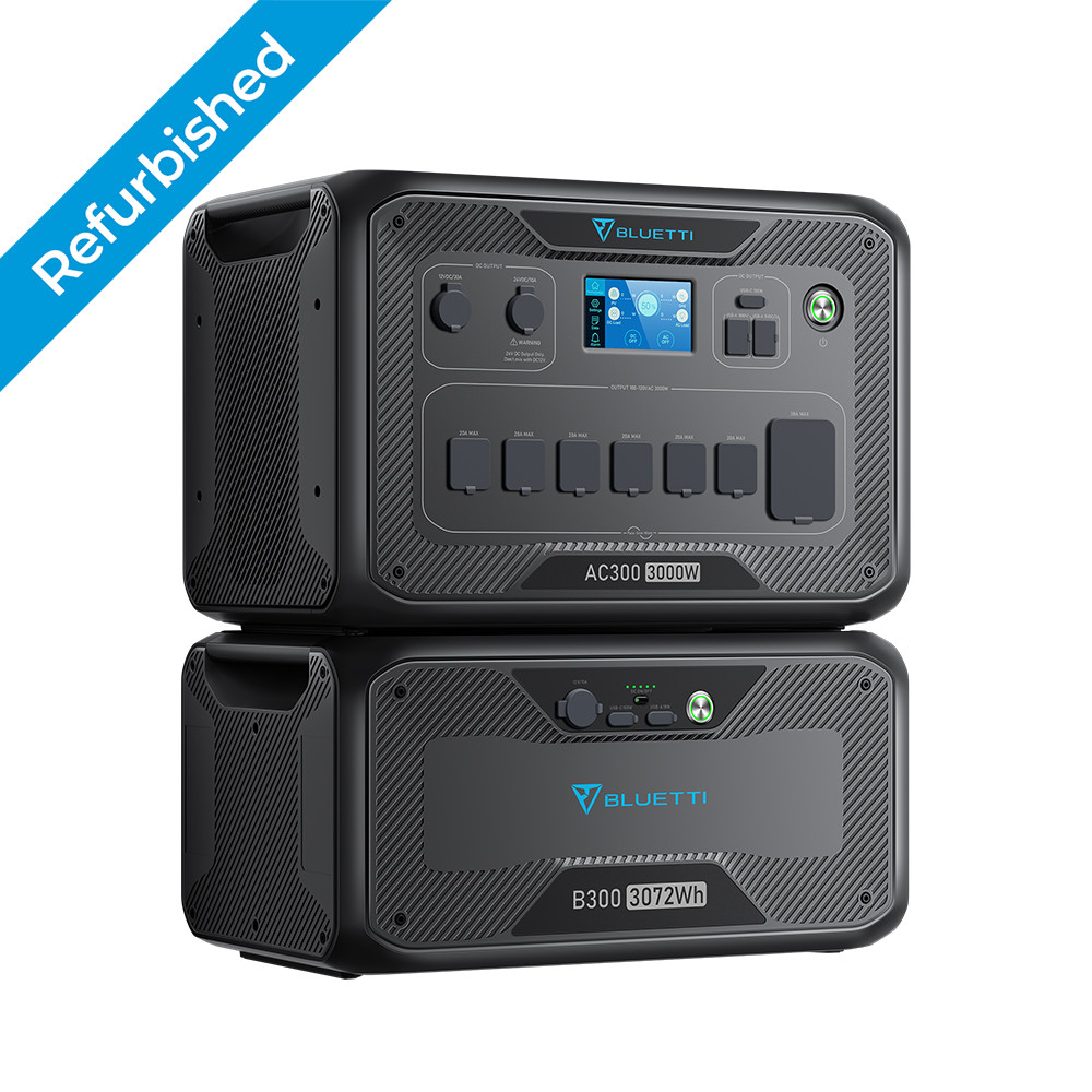 BLUETTI AC300+B300 3000W Generator Home Emergency Power Supply UPS Off-grid