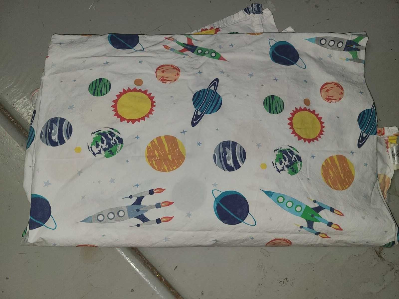 Pottery Barn Kids “Solar System” Twin Flat Sheet