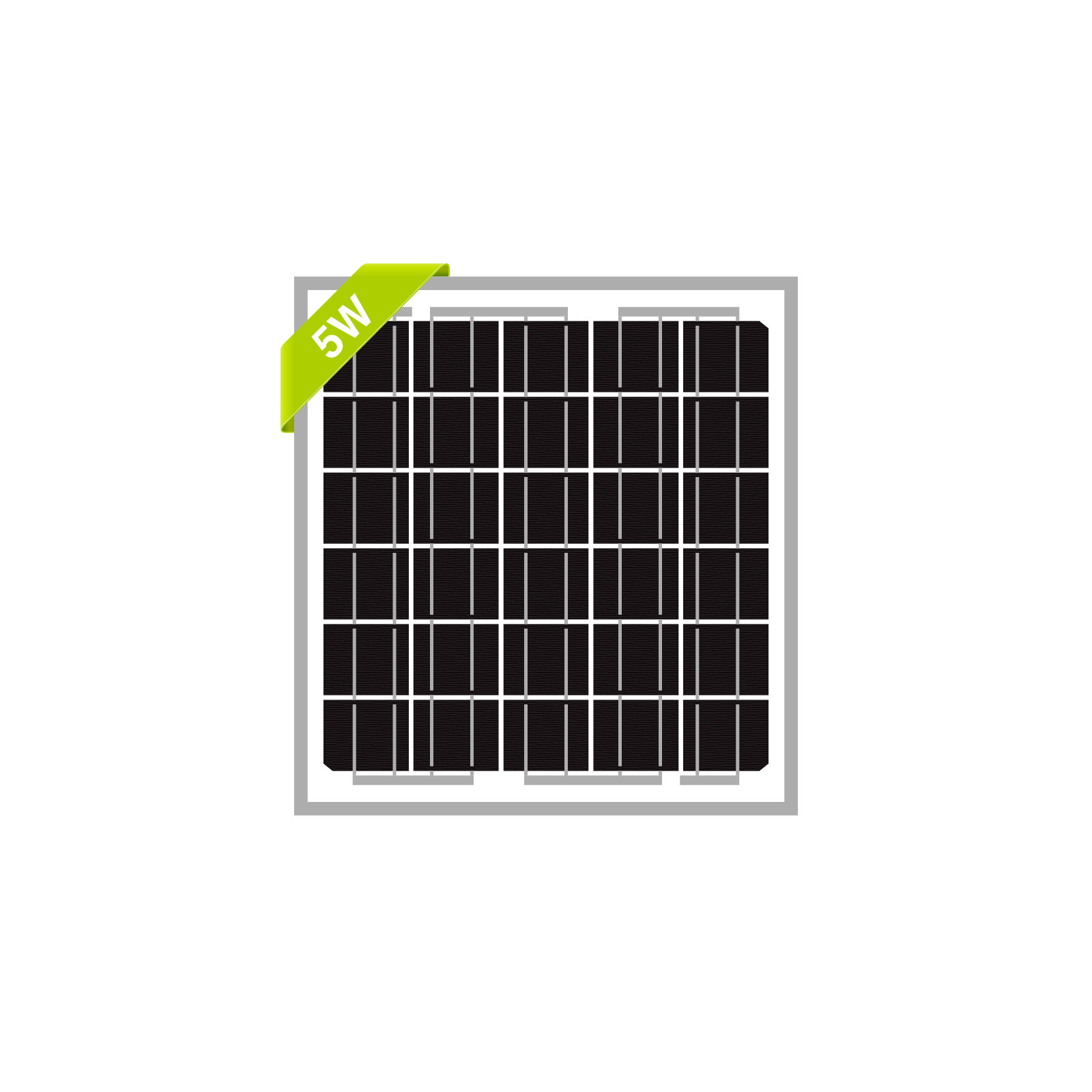 Newpowa 5 Watt 12V 10BB Mono Solar Panel Tricke Charge RV Marine Boat Off Grid