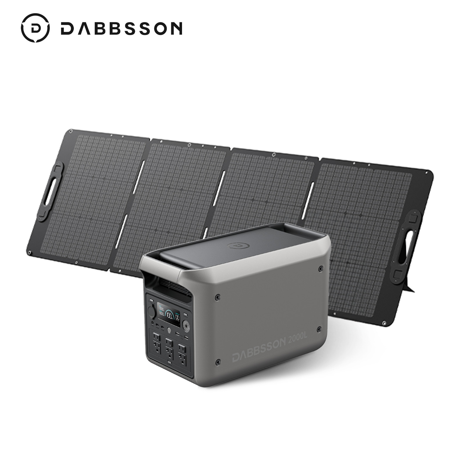 Dabbsson 2200W 2048Wh Portable Power Station Solar Generator +210W Solar Panel