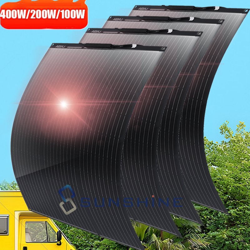 400W Watt 12V Mono Solar Panel Charging Battery Power Camp Off-Grid RV Home Boat