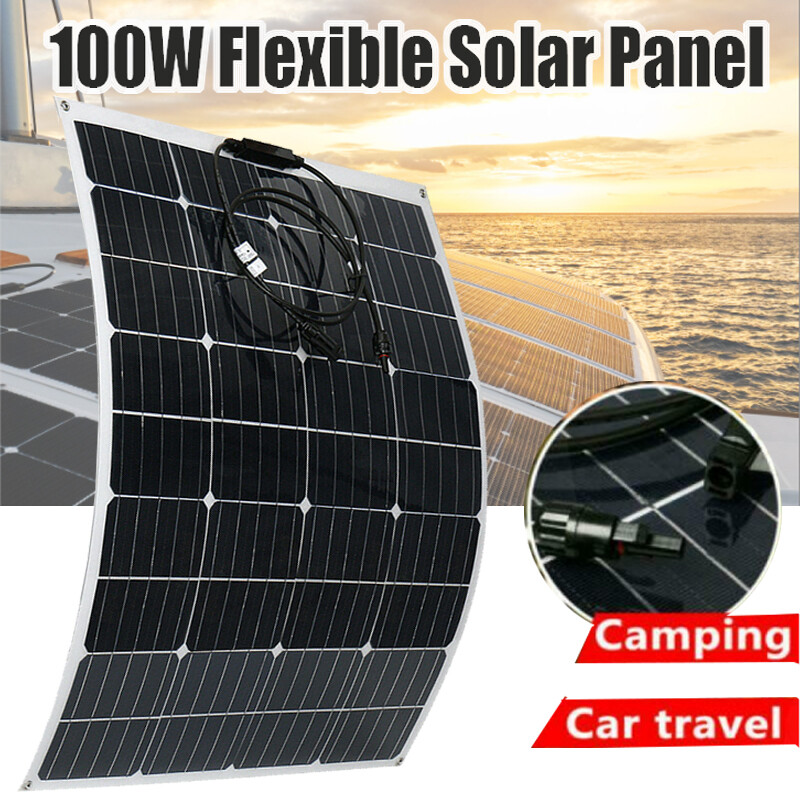 100W 200W 300W 400W ETFE flexible Solar Panel 18V For RV/Boat/Home