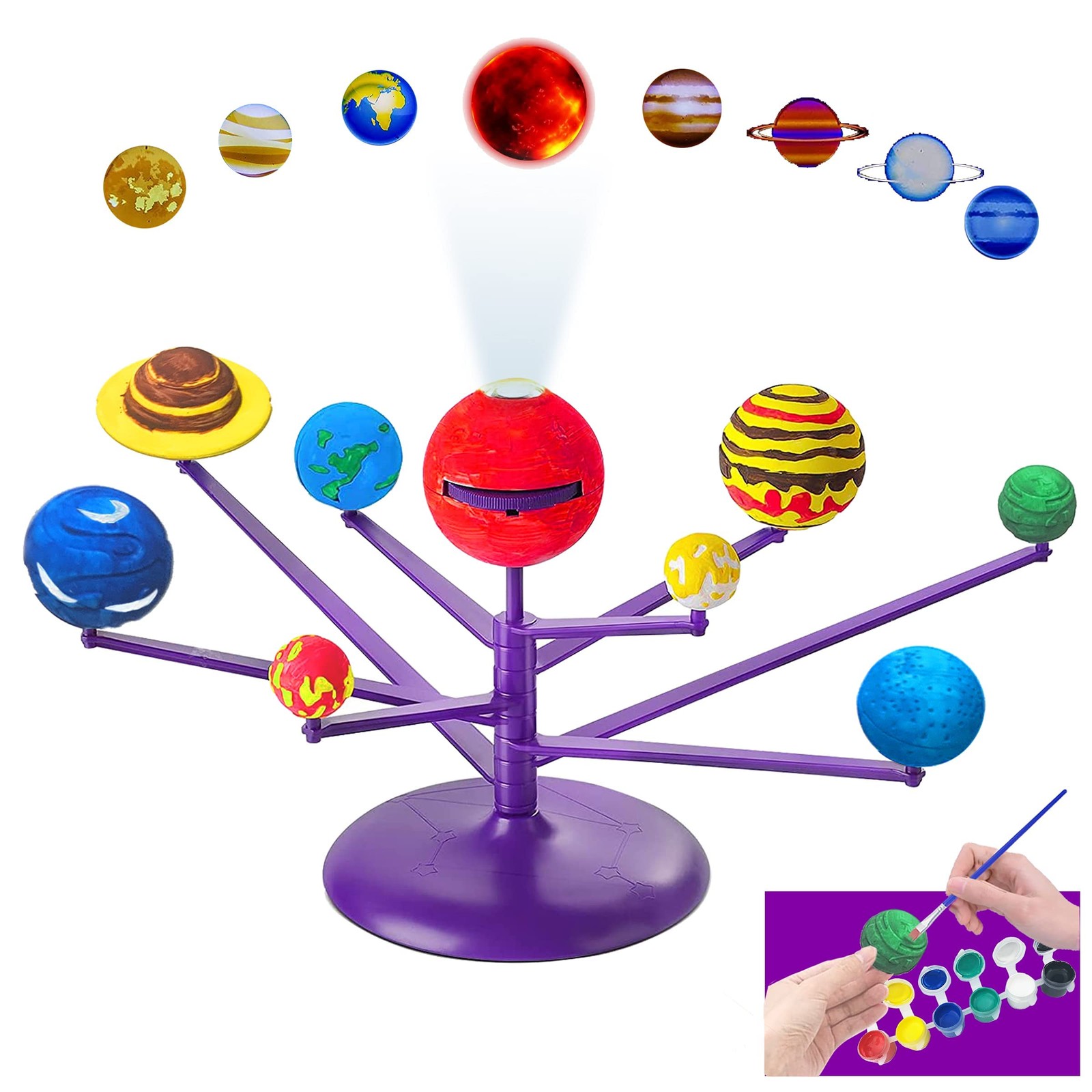 Solar System Model for Kids and Teens – STEM Solar System Model with Planet P…