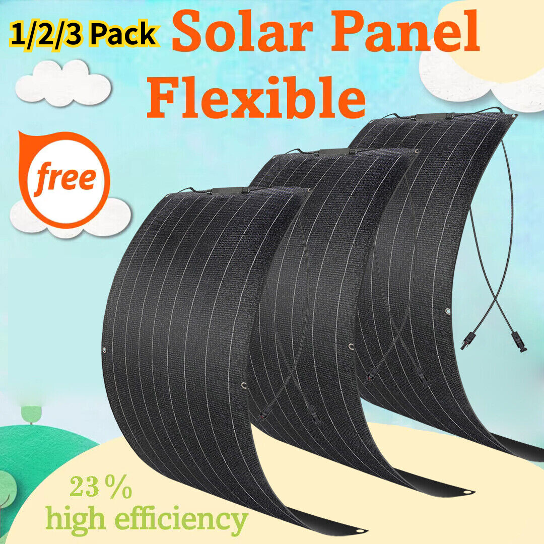300w 600W 900w 12V Mono Semi-flexible Solar Panel Kit for RV/Car battery/Home