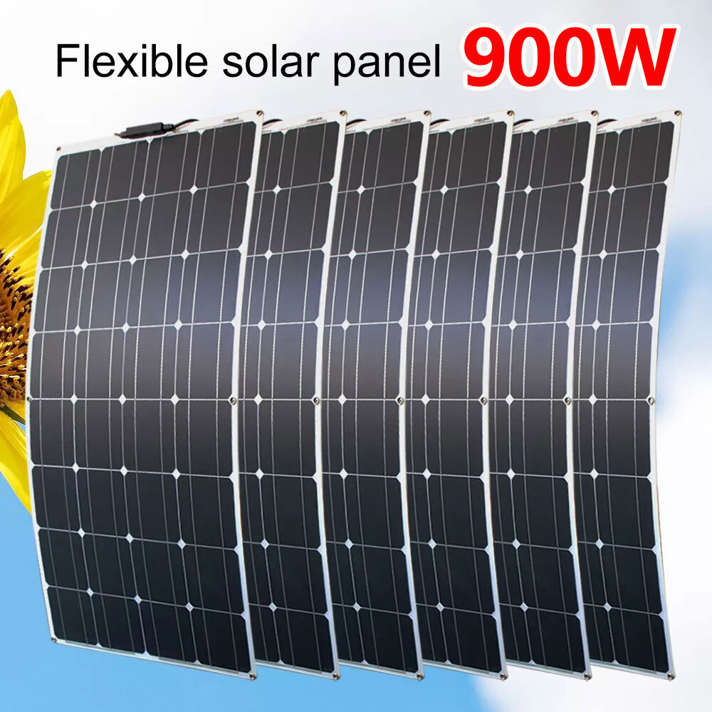 6*150Watt 12V Mono Solar Panel Charging Off-Grid battery power Home boat