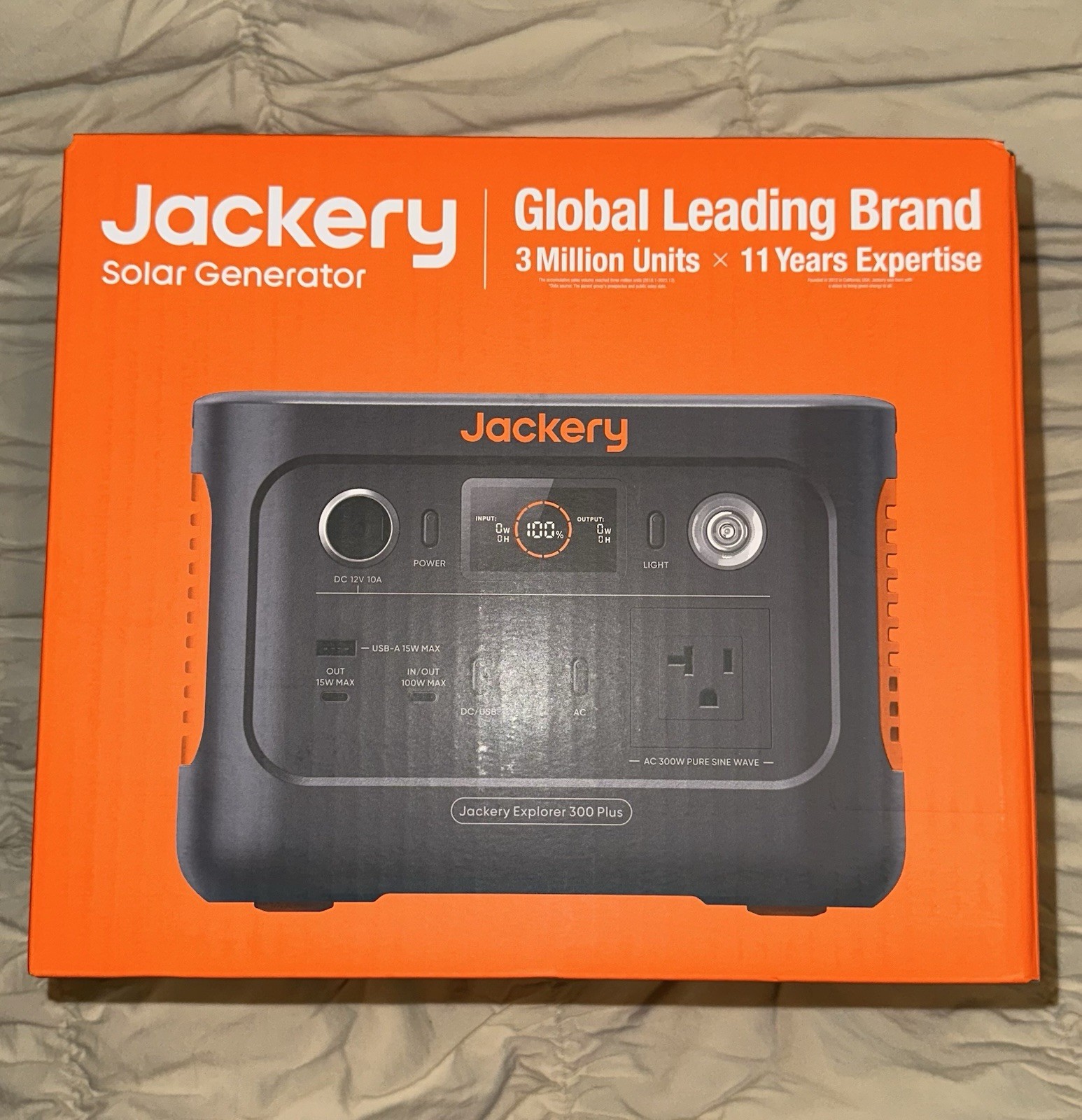 Jackery Explorer 300 Plus Solar Generator Portable Power Station Rechargeable