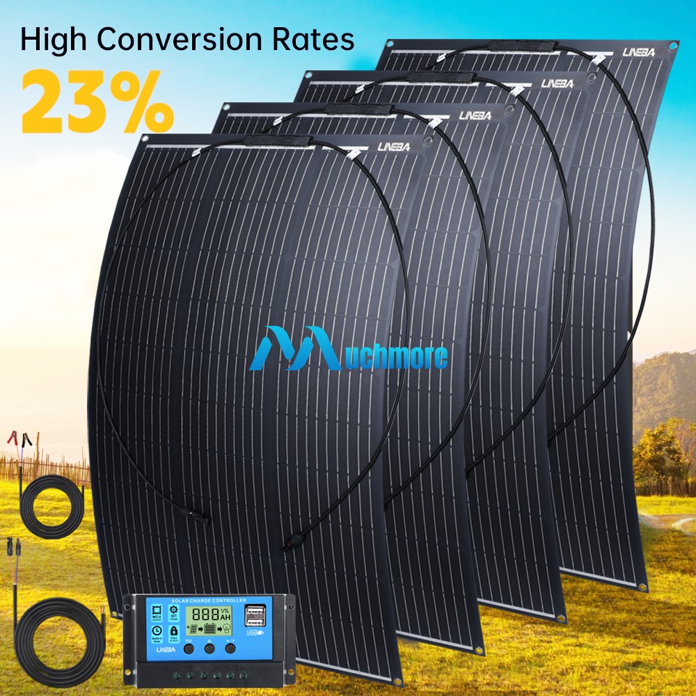 400W 20W 100W Solar Panel Kit 12V Battery Charger with Controller for RV Caravan