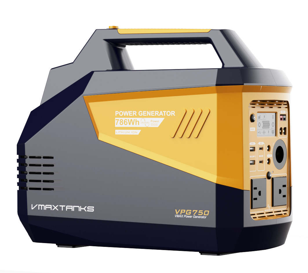 VMAX VPG750 Power Station 786Wh 500W Pure Sine Wave Solar Generator for Outdoors