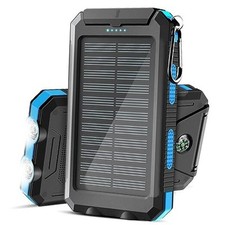 Solar Charger,38800mAh Solar Power Bank, Waterproof External Backup Battery