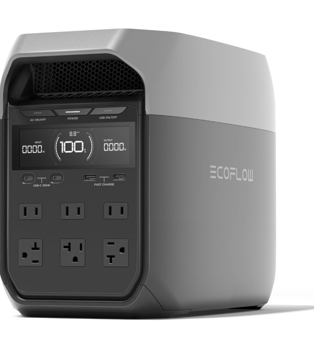 Ecoflow Delta 3 Portable Power Station, 1024Wh LiFePO4 Battery