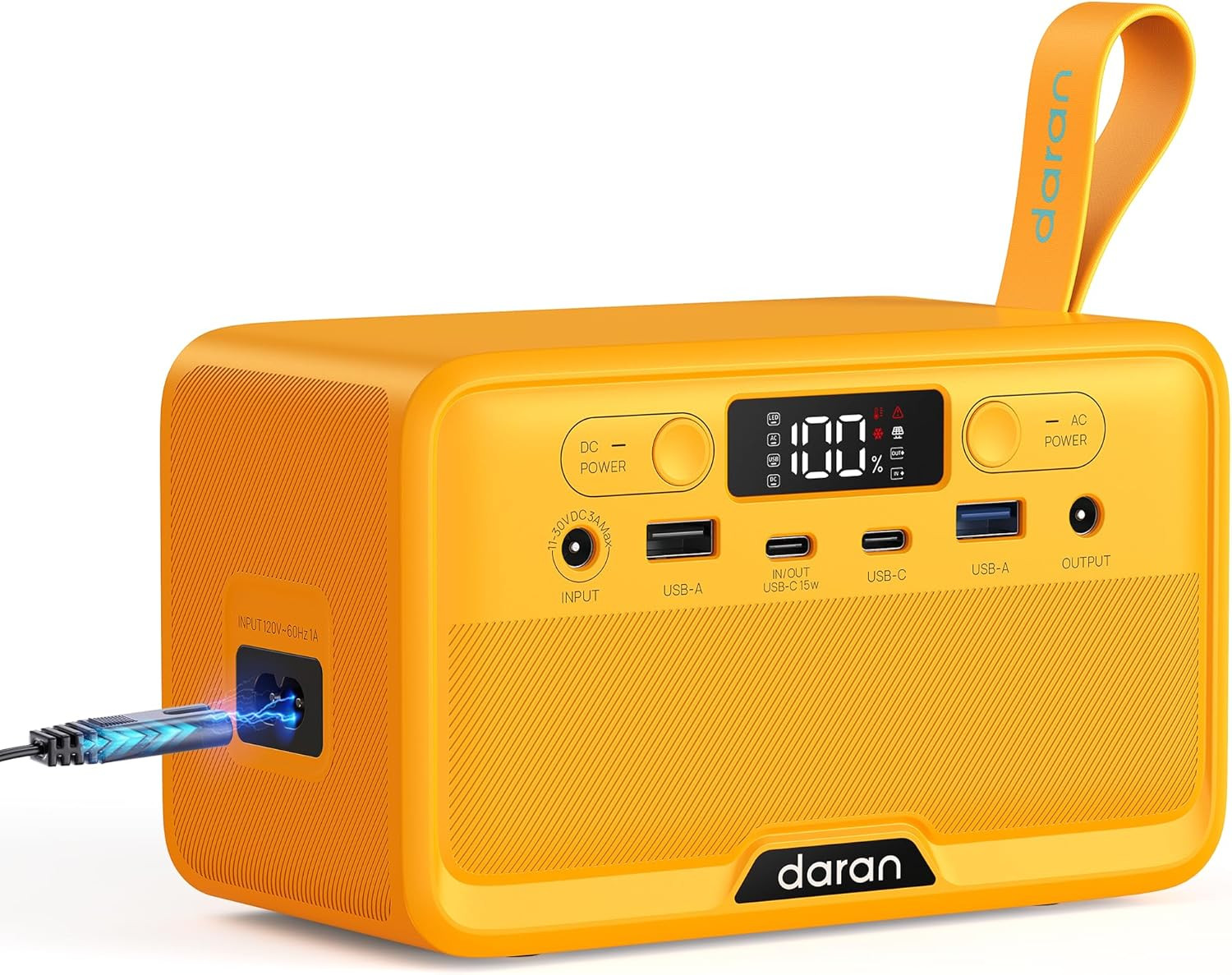 DARAN Portable Power Station 28,000Mah Lifepo4 Battery 200W Peak Solar Power Ban