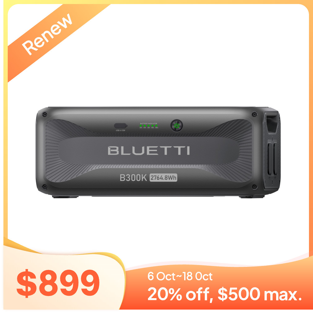 BLUETTI B300K 2764.8Wh Expandable Extra Battery LiFePO₄ for Apex 300